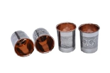 S.S Copper Glass 4pc Set