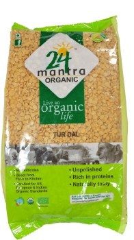 24 Mantra ORGANIC TOOR DAL 4 LB (SPLIT PIGEON PEAS)