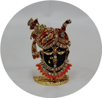 METAL FANCY SHREENATHJI FACE 1.25INCH