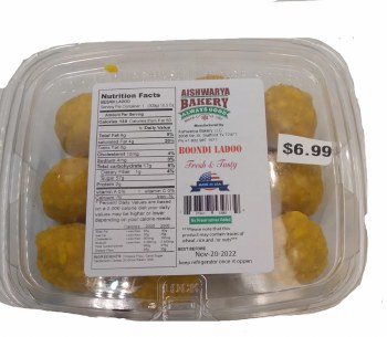 AISHWARYA BAKERY BOONDI LADOO 350GM