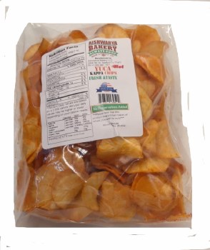 AISHWARYA BAKERY SPICY YUCA CHIP 200GM