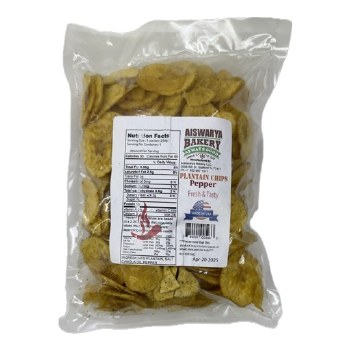 AISHWARAYA PLANTAIN CHIPS PEPPER