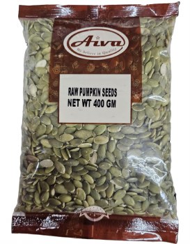 AIVA RAW PUMPKIN SEEDS NET WT 400 GM