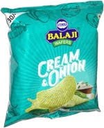 BALAJI CREAM & ONION WAFERS 135G