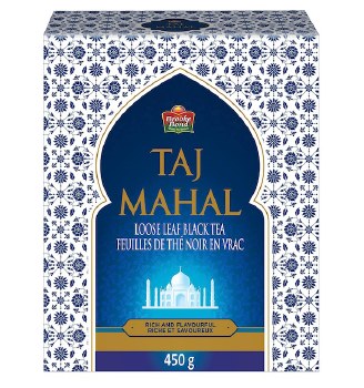 BROOKE BOND TAJ MAHAL LOOSE LEAF BLACK TEA NET WT 450G