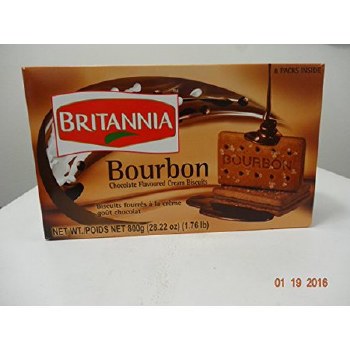Britannia Bourbon Chocolate Flavoured Cream Biscuits 800 G