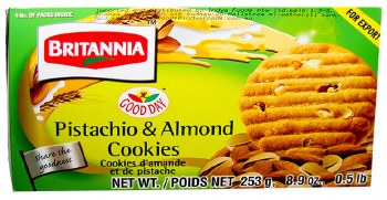 Britannia Good Day Pistachio & Almond Cookies / 8.9oz., 253g.