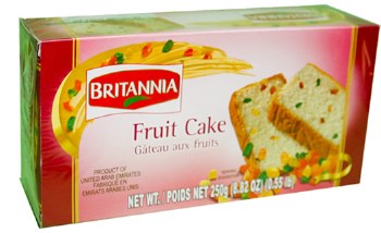 BRITANNIA FRUIT CAKE 250 GM