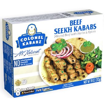 COLONEL KABAB BEEF SEEKH KABABS 16 CT