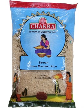 CHAKRA BROWN SONA MASOORI RICE PREMIUM QUALITY  2 LB