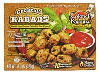 COLONEL KABABZ FROZEN CHICKEN COCKTAIL GOLA KABAB 4CT