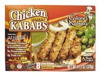 COLONEL KABABZ FROZEN SEEKH KABAB CHICKEN 8CT