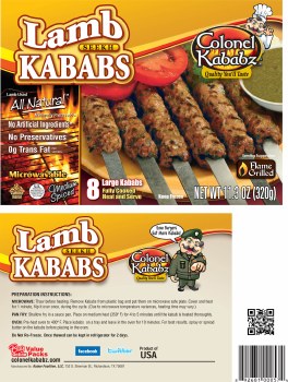colonel kababz lamb 320g
