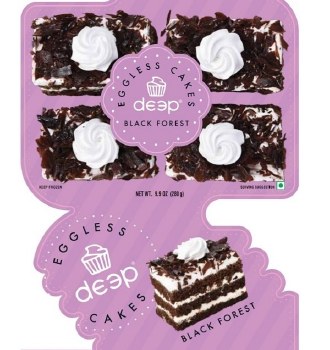 DEEP EGGLESS CAKES BLACK FORESTCAKE  NET WT 9.9 OZ (280 GM)