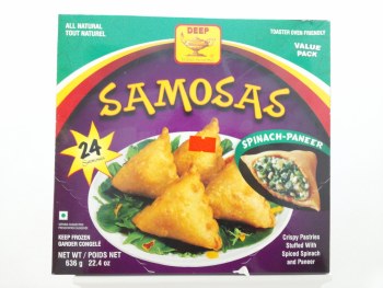 DEEP FROZEN SPINACH PANEER SAMOSA 24PC