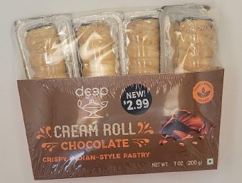 Deep Chocolate Cream Roll 4pc