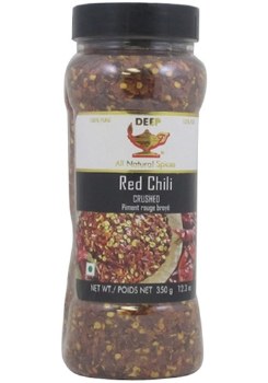 DEEP CRUSHED RED CHILLY JAR 350 GM