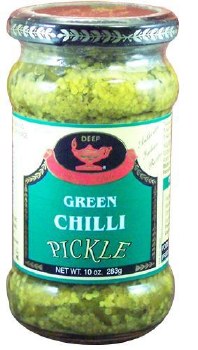 DEEP GREEN CHILLY PICKLE 10 OZ
