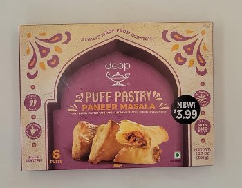 DEEP FZ PANEER MASALA PUFF PASTRY 6PUFFS