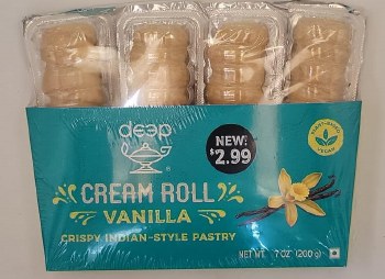 Deep Vanilla Cream Roll 4pc
