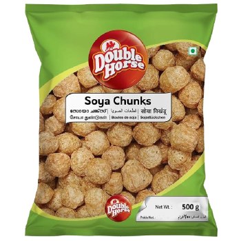 DOUBLE HORSE SOYA CHUNKS 500GM