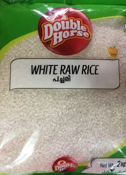 DOUBLE HORSE WHITE RAW RICE 2 KG