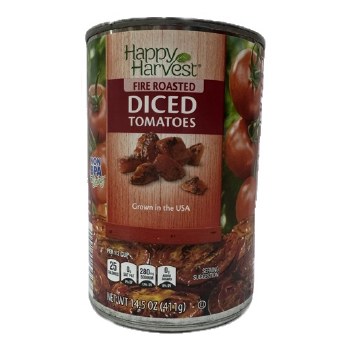 HAPPY HARVEST FIRE ROASRED DICED TOMATOES 14.5OZ