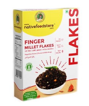 NATIVE FOOD STORE FINGER MILLET FLAKES 500GM