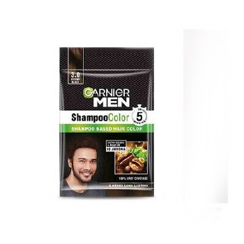 GARNIER MEN SHAMPOO COLOR BROWN BLACK 20ML