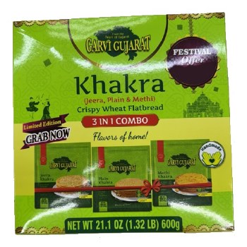 GARVI GUJARAT 3 IN 1 KHAKRA COMBO