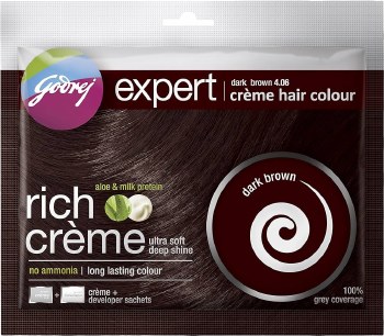 GODREJ EXPERT DARK BROWN HAIR COLOUR 20 GM POUCH