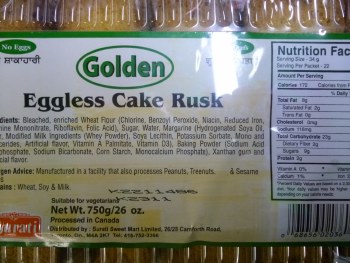 Gold Eggless Cake Rusk 650gm