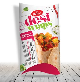 HALDIRAM'S DESIWRAPS SCHEZWAN PANEER CHILLI 156GM