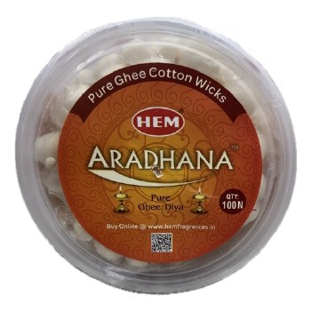 Hem Pure Ghee Diya Wicks 100ct