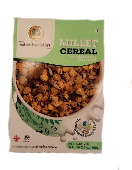 NATIVE FOOD STORE HORSEGRAM AND FRUITS MILLET CEREAL 400GM