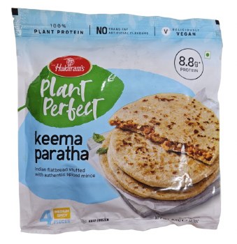 HALDIRAMS PLANT PERFECT KEEMA PARATHA 4PC 400 GM