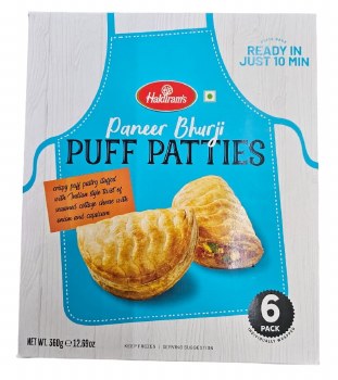 HALDIRAMS PANEER BHURJI PUFF PATTIES 6PCS