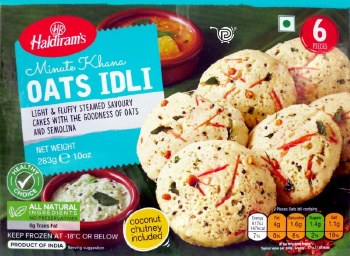 HALDIRAM'S DAKSHIN EXPRESS FROZEN OATS IDLY 283 GM
