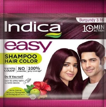 INDICA EASY SHAMPOO BASED BURGUNDY HAIR COLOR 20GM