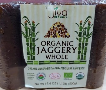 JIVA ORGANIC JAGGERY WHOLE 500GM (250GMX2)