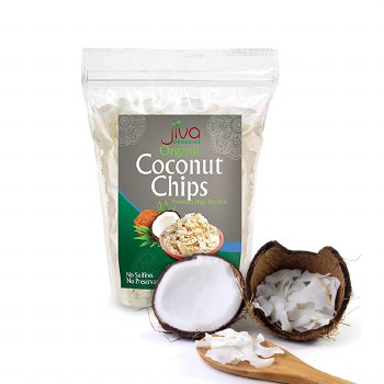 JIVA ORAGNIC COCONUT CHIPS 12 OZ