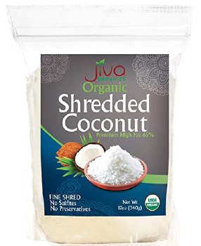 JIVA ORGANIC SHREDDED COCONUT 12 OZ