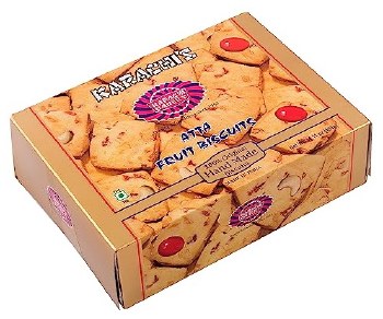 KARACHI'S ATTA FRUIT BISCUITS NET WT 400 GM
