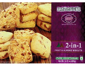 KARACHI'S 2 IN 1 FRUIT ALMOND BISCUITS 400GM
