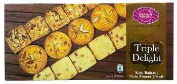 KARACHI 2 IN 1 KAJU BADAM-PISTA BADAM BISCUITS 400GM