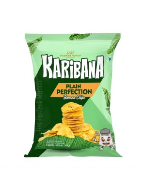KARIBANA PLAIN PERFECTION SALTED BANANA CHIPS 150GM