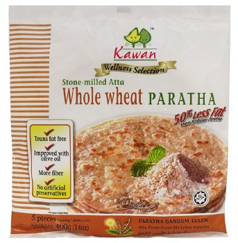 KAWA WHOLE WHEAT PARATHA 400GM 5PCS