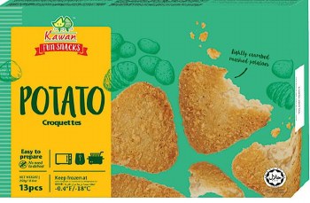 KAWAN FROZEN POTATO CROQUETTES 250GM