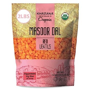 KHAZANA ORGANIC MASOOR DAL 4LB