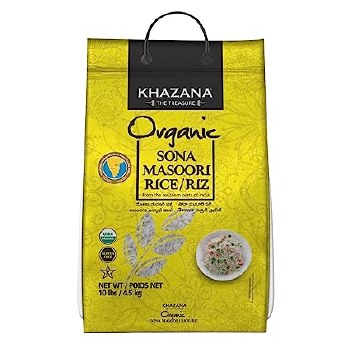 KHAZANA ORGANIC SONA MANSOORI RICE 10LB